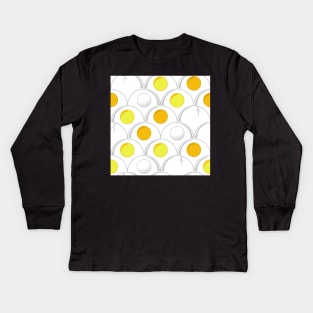 hard boiled Eggs art deco Kids Long Sleeve T-Shirt